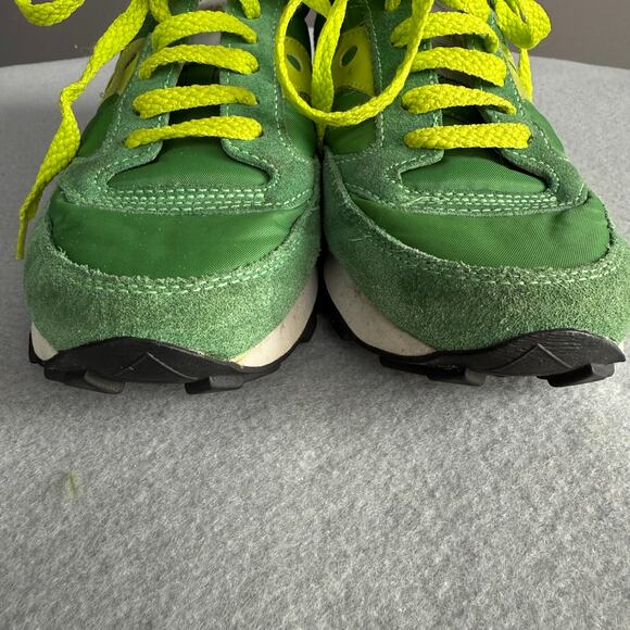 Saucony Jazz green sneakers - Style 1044-143 two tone - retro - womens size 5 - Picture 3 of 9